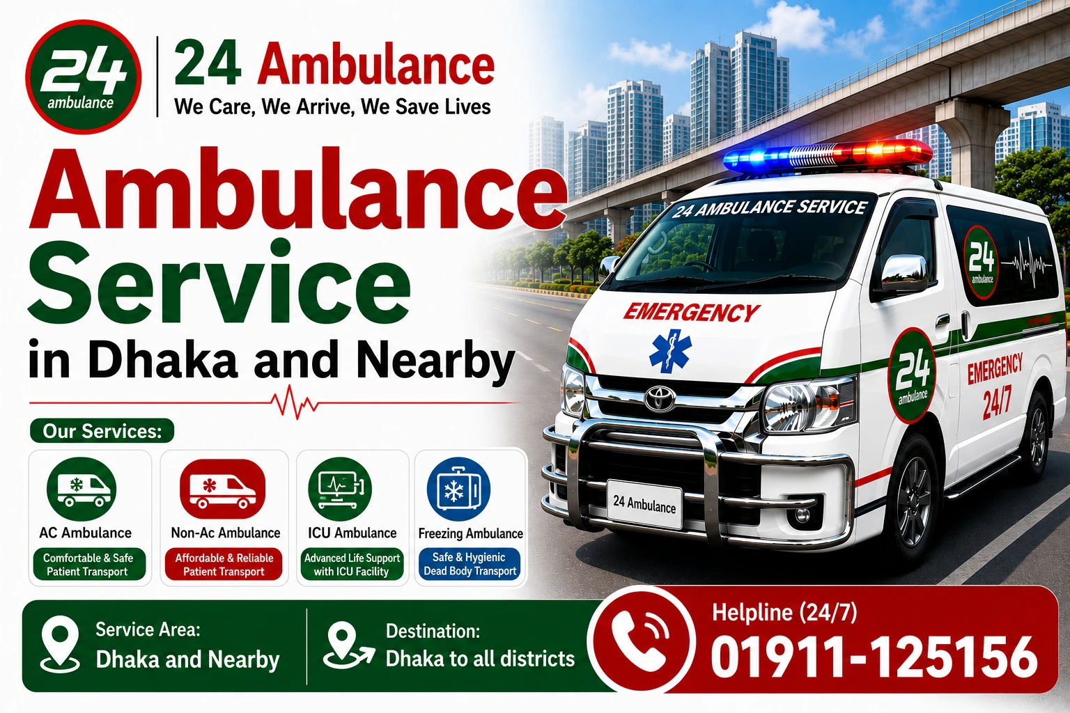 Ambulance Service in Dhaka & Nearby Area